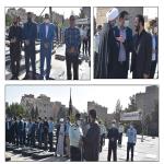  حضور اعضای شورای اسلامی شهر اسلامشهر در آئین عطر افشانی و غبارروبی مزار شهداء