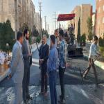 بازدید از پیشرفت و تکمیل پروژه روکش آسفالت بلوار اصلی مسکن مهر